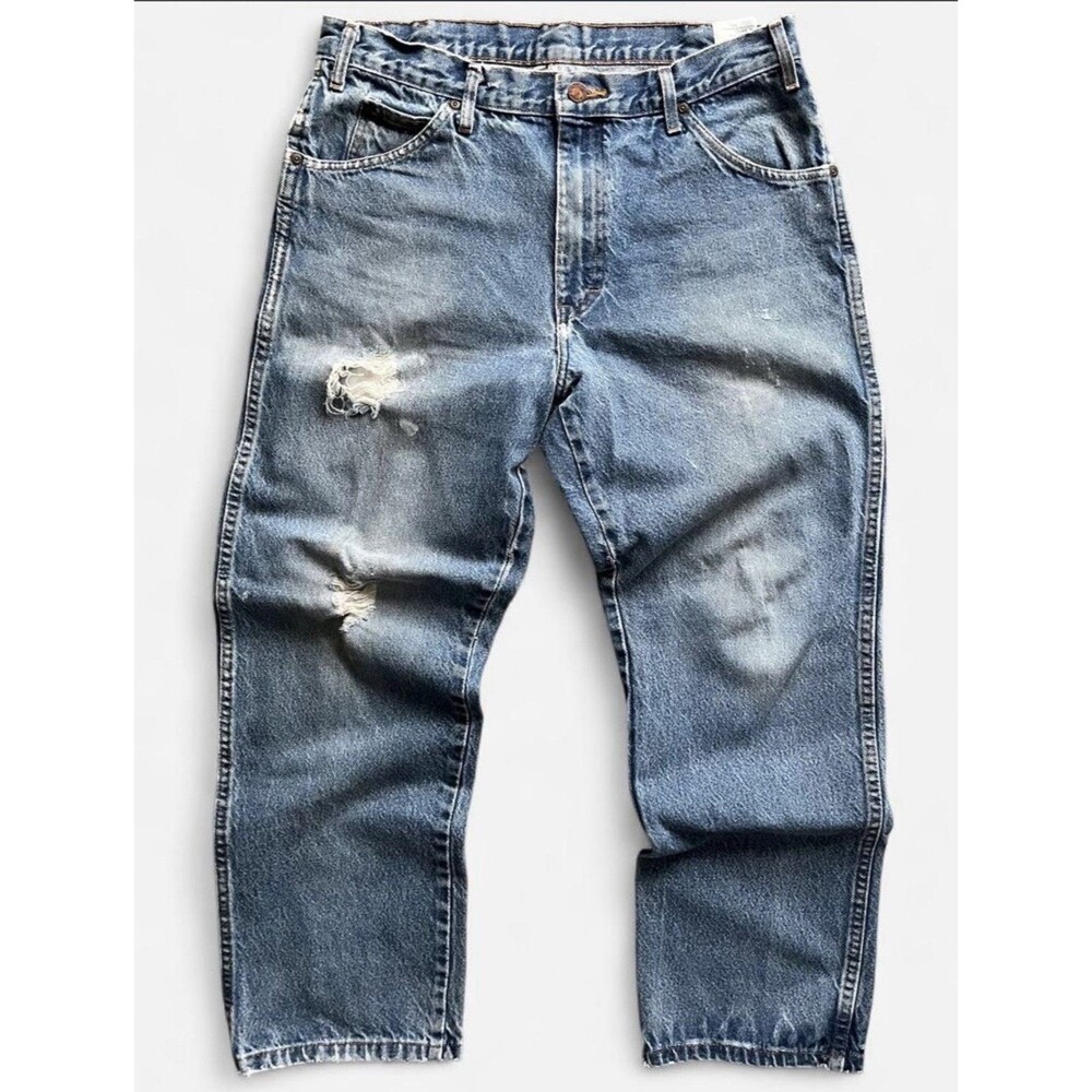 Distressed Dickies Jeans 31 x 27.5 Thrashed Grunge Workwear Skater